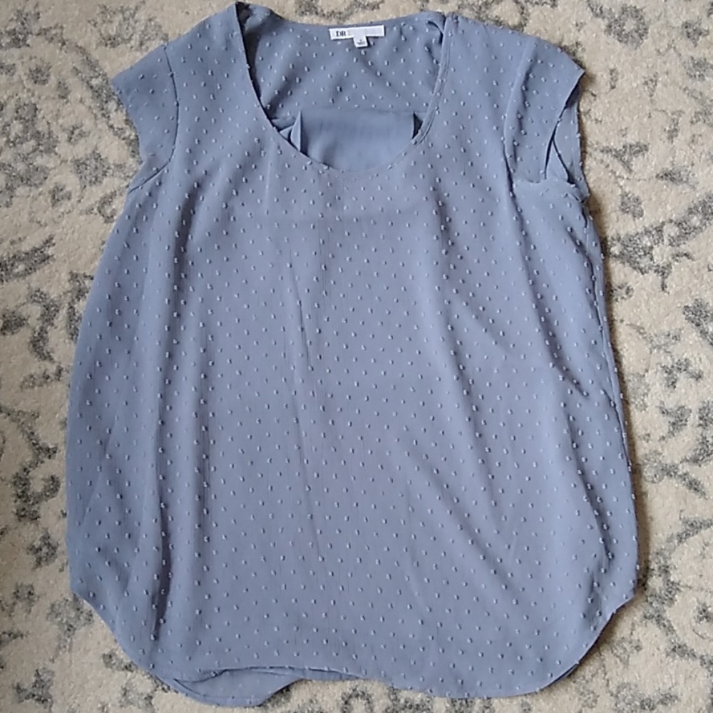 DR2 Dotted Cap Sleeved Blouse